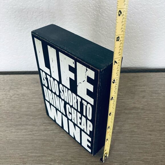 Funny Cheap Wine Humor Decor Sign - Picture 2 of 2